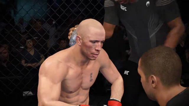 ДЖОРДЖ СЕНТ-ПЬЕРР VS ХАМЗАТ ЧИМАЕВ UFC 4 CPU VS CPU смотреть онлайн