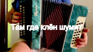 Там где клён шумит разбор на гармони без монтажа