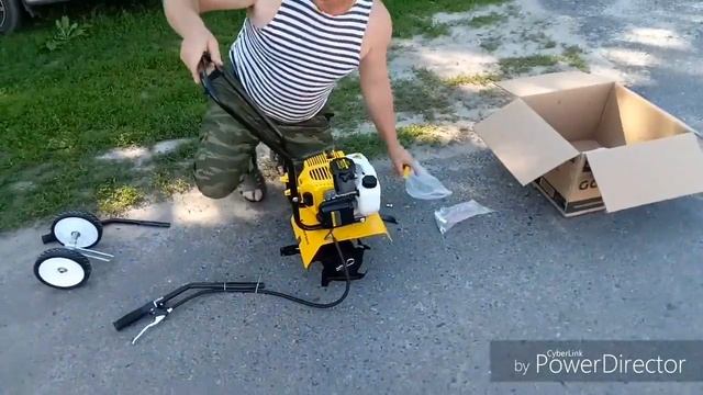 МиниМотоКультиватор CHAMPION GC 252, Сборка, Испытание.