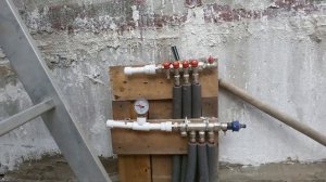 Гараж из стеновых  керамзитобетонных плит, с теплым полом