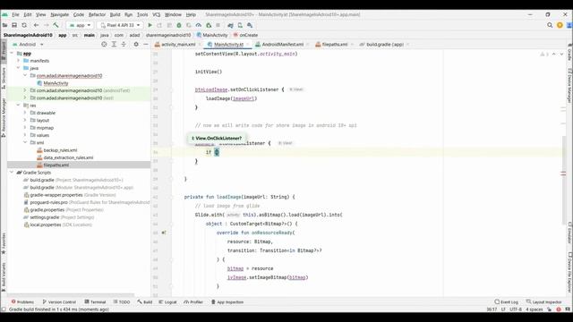 Share image/file in Android without asking runtime permission | Android Kotlin & scoped storage смотреть онлайн