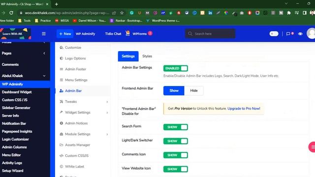 Customize Admin Panel In WordPress With Adminfy || Developer Abdul Khalek смотреть онлайн