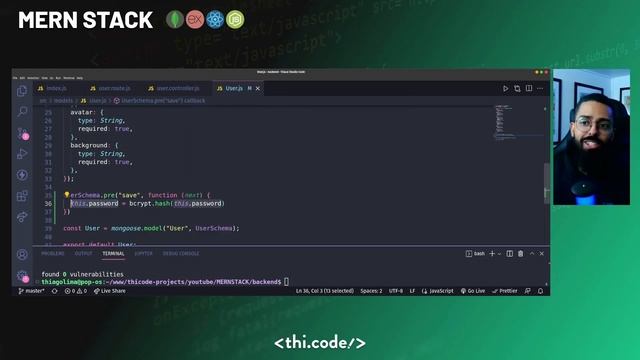 #14 - Como criptografar a senha do usuário com bcrypt no Express com MongoDB | MERN STACK смотреть онлайн