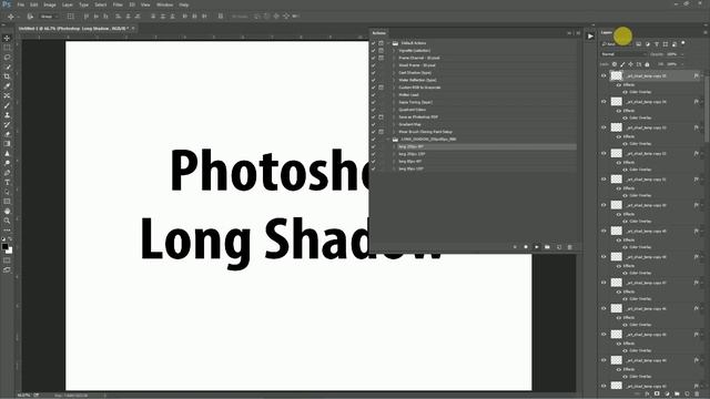 Photoshop long Shadow free action shadow смотреть онлайн