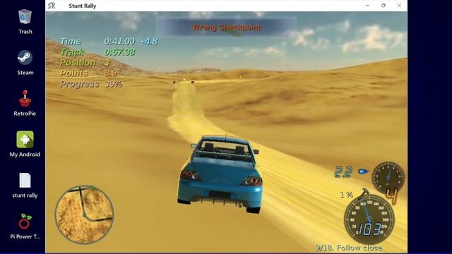 Stunt Rally. Raspberry Pi 4. смотреть онлайн