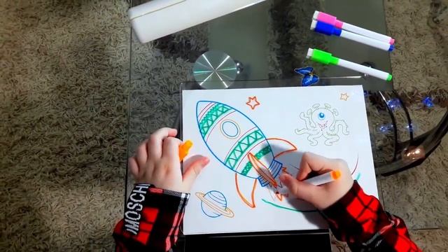 Рисование для детей Доска для рисования с 3D эффектами Magic 3D Drawing Board смотреть онлайн