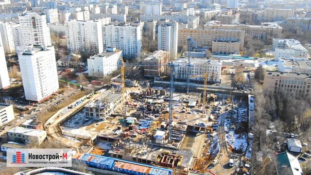 Обзор с воздуха Комплекс апартаментов «Балтийский» (аэросъемка: февраль 2020 г.) смотреть онлайн