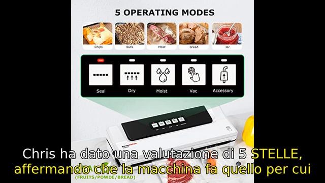 Recensione Macchina Sottovuoto per Alimenti Bonsenkitchen VS2000 - Sigillatore sottovuoto per alime смотреть онлайн