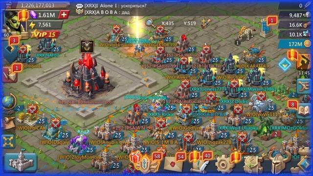 Lords Mobile . Дуэль Королевств . XRX И W|O . Рофлы и лучшие моменты. смотреть онлайн