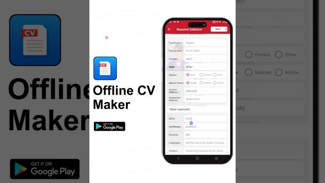 CV Maker App for Job смотреть онлайн