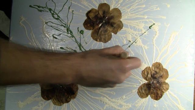 Winter Flowers Three - Time Lapse Art Video By DKS