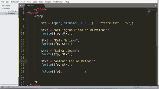 Curso Rápido de PHP - Lendo e escrevendo em arquivos Aula 10 смотреть онлайн