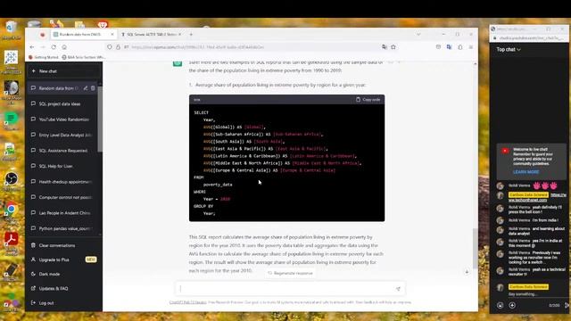 ChatGPT and SQL: Creating a Portfolio Project(1) смотреть онлайн