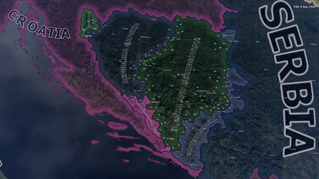 HOI4 Timelapse but it's the Bosnian War смотреть онлайн