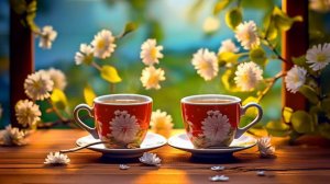 Positive Morning Spring Jazz ☕ Delicate Smooth Coffee Jazz Music & Bossa Nova Piano for Happy Moods
