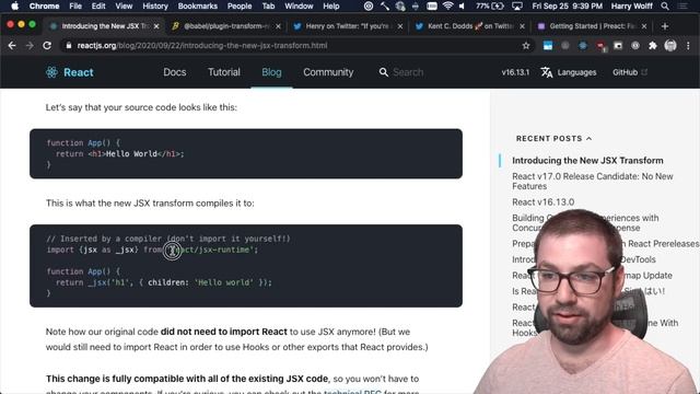 The New React JSX Transform смотреть онлайн
