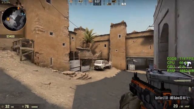 $75 PC + AMD Radeon RX 460 -- Intel Core i3-530 -- CSGO FPS Test Online смотреть онлайн