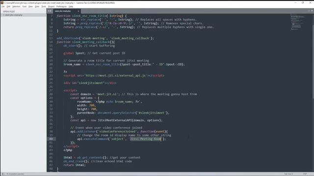Integrate Jitsi meeting room in your WordPress website using Jitsi iFrame API | Sleeksoft смотреть онлайн