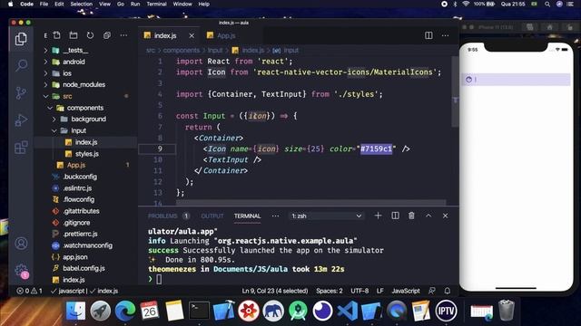 COMPONENTE TEXTINPUT PERSONALIZADO COM REACT NATIVE смотреть онлайн