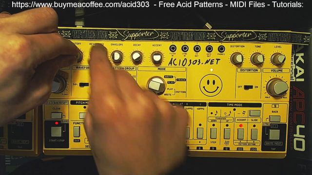 Free Acid 303 Patterns - 64 Pattern - TD3 - Synthtribe Dump - Wet