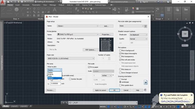 plot drawing AutoCAD & Save as PDF смотреть онлайн