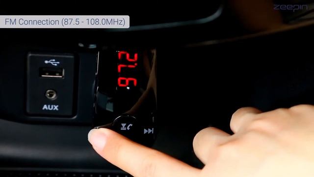 ZEEPIN T10 Car Wireless MP3 Player Bluetooth FM Transmitter смотреть онлайн