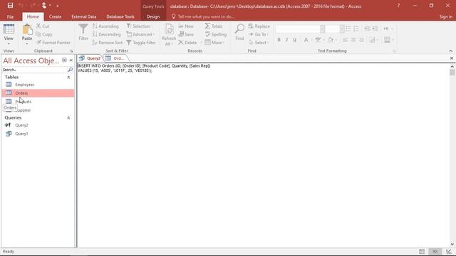 SQL in MS Access - Generate new Table Entries and Delete them with INSERT INTO and DELETE смотреть онлайн