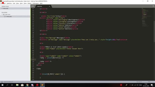 Simple PHP contact form part 1 смотреть онлайн