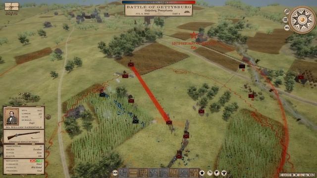 Gettysburg - CSA // July 2 // Grand Tactician: The Civil War (Beta) смотреть онлайн