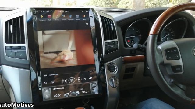 Android Tesla Panel Installed In Land Cruiser 2013 (2008-2015) смотреть онлайн