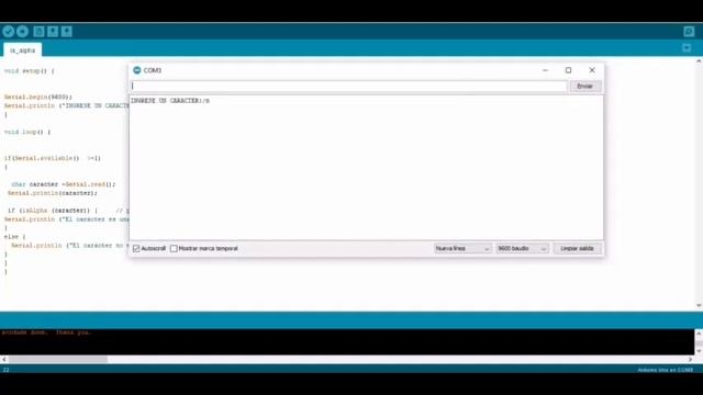 Funcion Arduino IsAlpha() смотреть онлайн