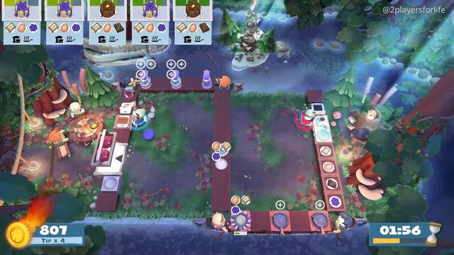 Overcooked 2 Campfire Cook Off 1-4 Gameplay | 4 stars | 2 players смотреть онлайн