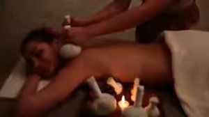 Массаж мешочками с травами