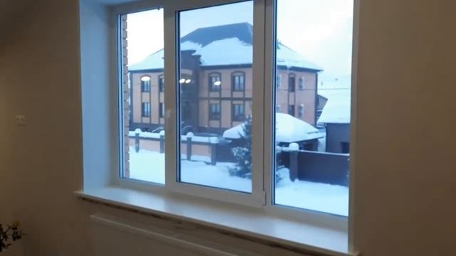 Установка откосов в загородном доме