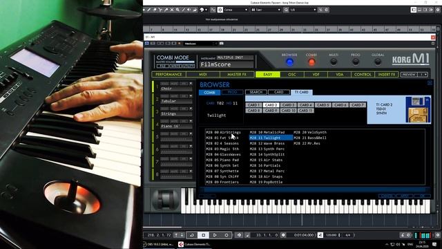 Korg M1 2020 Version 2.0. Korg Legacy Collection 2.0. Korg T1. Card T1. Full 11 Card Check. смотреть онлайн