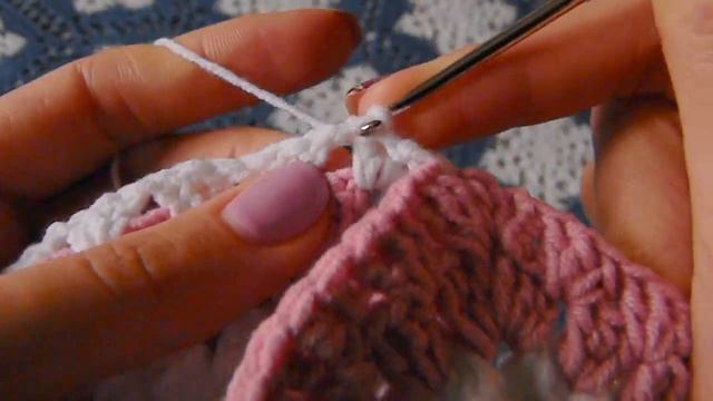 Соединение мотивов "Ромашки" крючком. Урок №1 смотреть онлайн