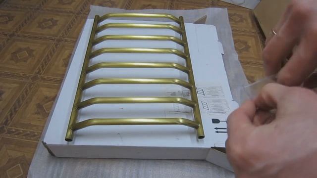 Полотенцесушитель латунный лесенка античная бронза ольха Т-08 500 Х 800 смотреть онлайн