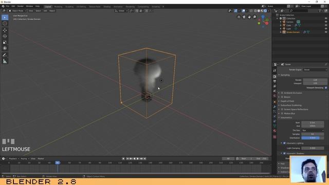 Blender 2.8: Creating a smoke effect using eevee смотреть онлайн