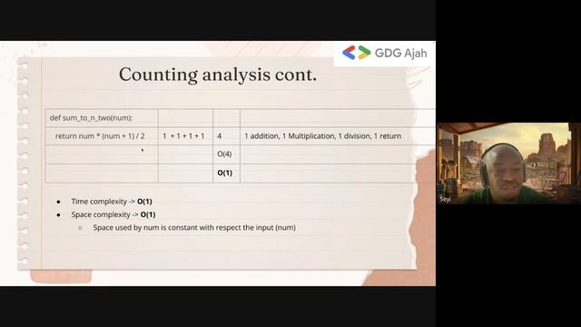 Introduction to DSA & Big O Notation - Time and Space Complexity #GDGAjahBootcamp #dsa #dsalgo смотреть онлайн
