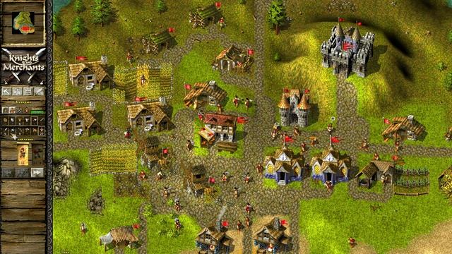 Игра Война и Мир - [Knights and Merchants] Обзор игры /Старая приятная стратегия смотреть онлайн