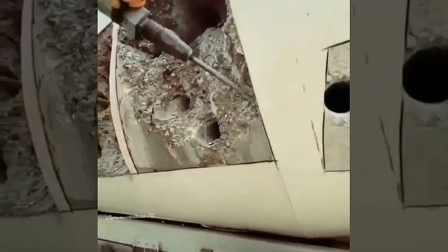 Как избавится от застывшего бетона? смотреть онлайн