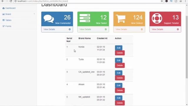 E Commerce project in Codeigniter Part 18 - Delete Brand - Delete Query in sql смотреть онлайн