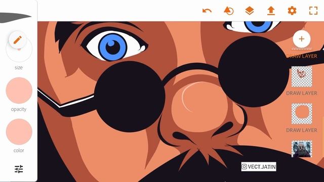 How to cartoon a face beard in Adobe illustrator Draw | tutorial (Android) смотреть онлайн