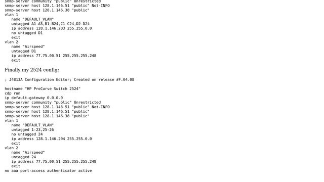 Configuring VLAN's on two HP procurve switches смотреть онлайн