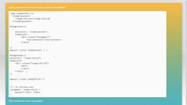 Is there a way to use css in ng-content inside an Angular2 component? смотреть онлайн