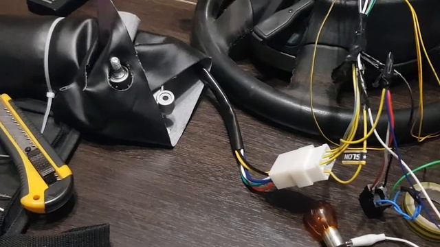 Подключение электрики руля. Дворники и свет с поворотниками. для Pinzgauer