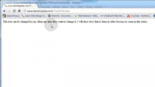 1. Flat File .txt + PHP Database Systems Tutorial - Displaying text file content