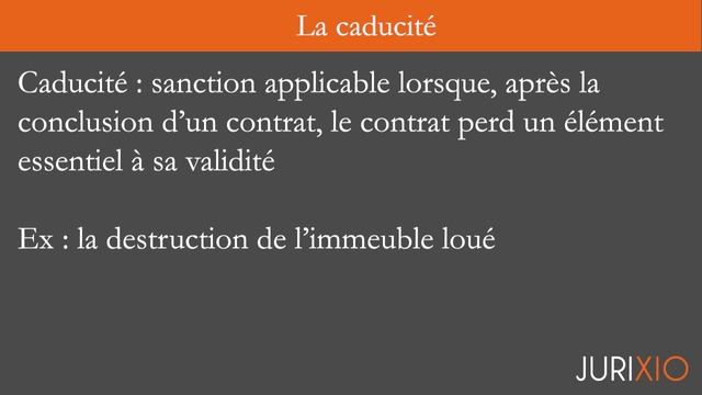 La caducité (définition et effets) - Le contrat caduc смотреть онлайн