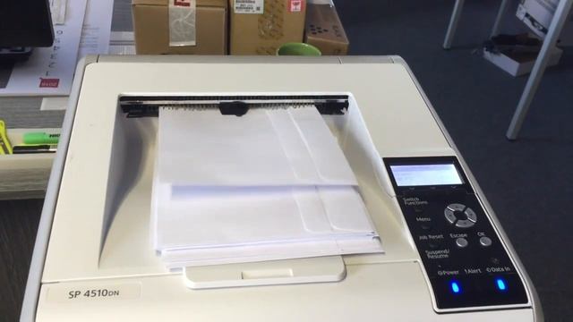 RICOH SP 4510DN envelope printing смотреть онлайн