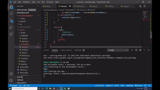 React Native Project: Home Stack - Home Screen смотреть онлайн